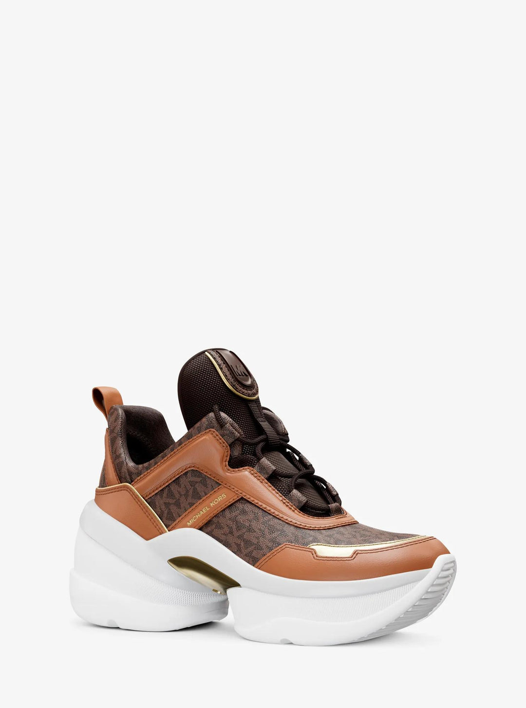 靴 Michael Kors OLYMPIA TRAINER US 7M Michael Kors Outlet Olympia Signature Logo Trainer | ShopSimon