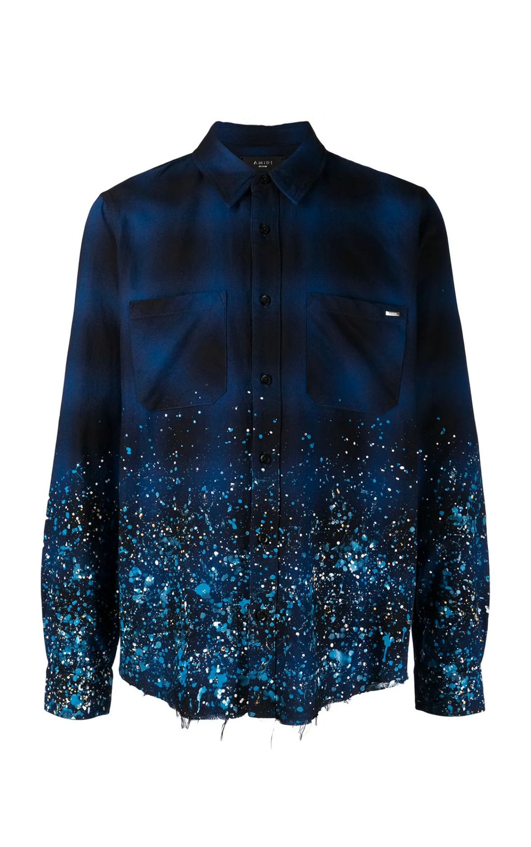 amiri dress shirt AMIRI Crystal Painter Flannel Shirt Blue/Black