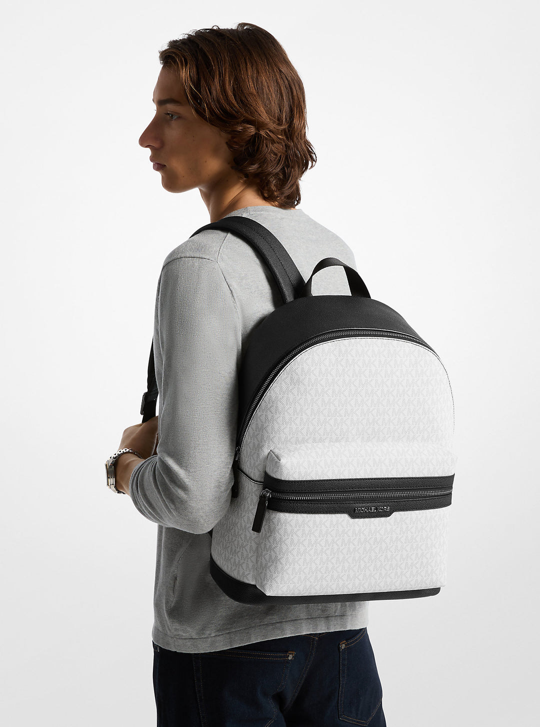 Michael Kors Outlet Cooper Signature Logo Backpack