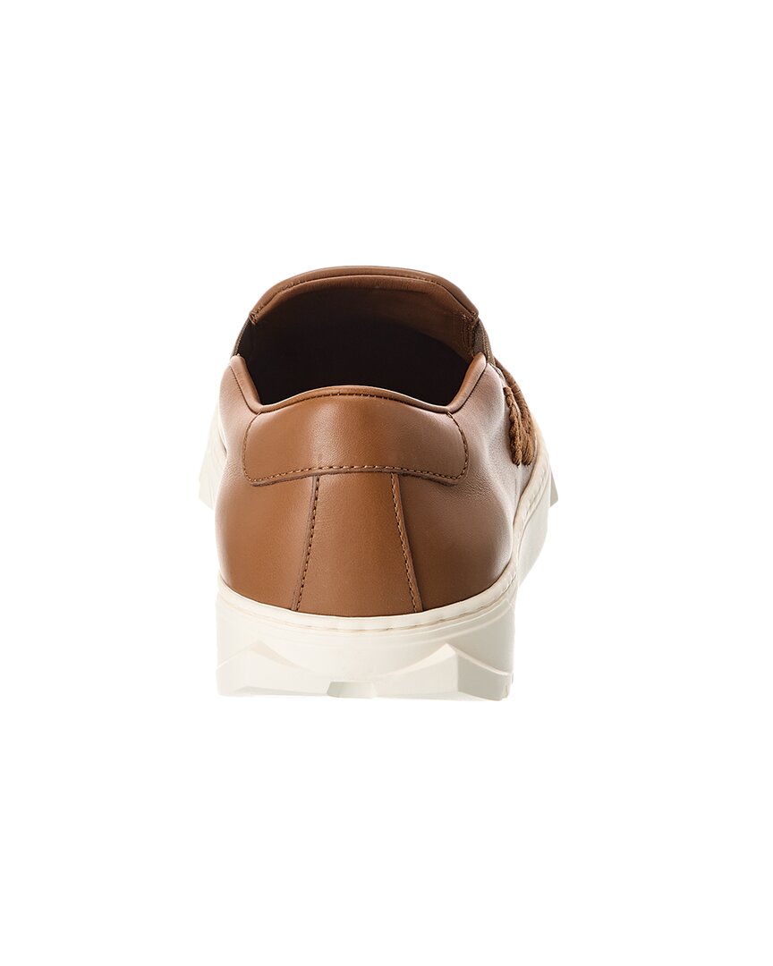 Salvatore Ferragamo Ferragamo Lexus Leather Slip-On Sneaker 