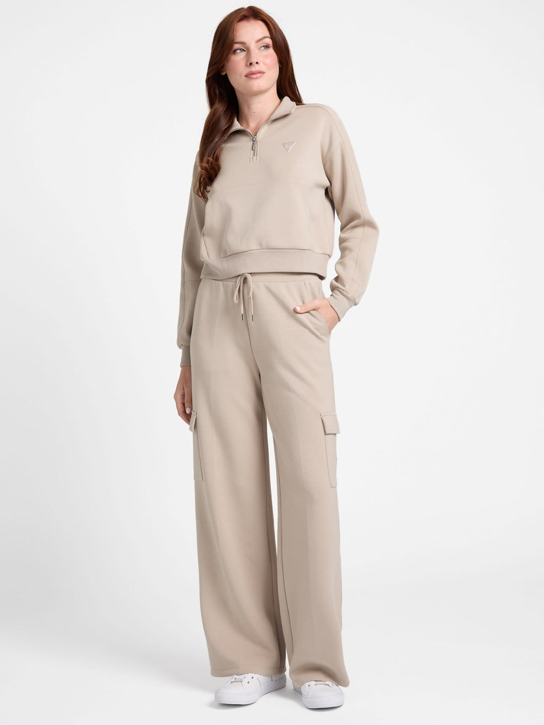 Guess Factory Nessa Half-Zip Sweatshirt | ShopSimon