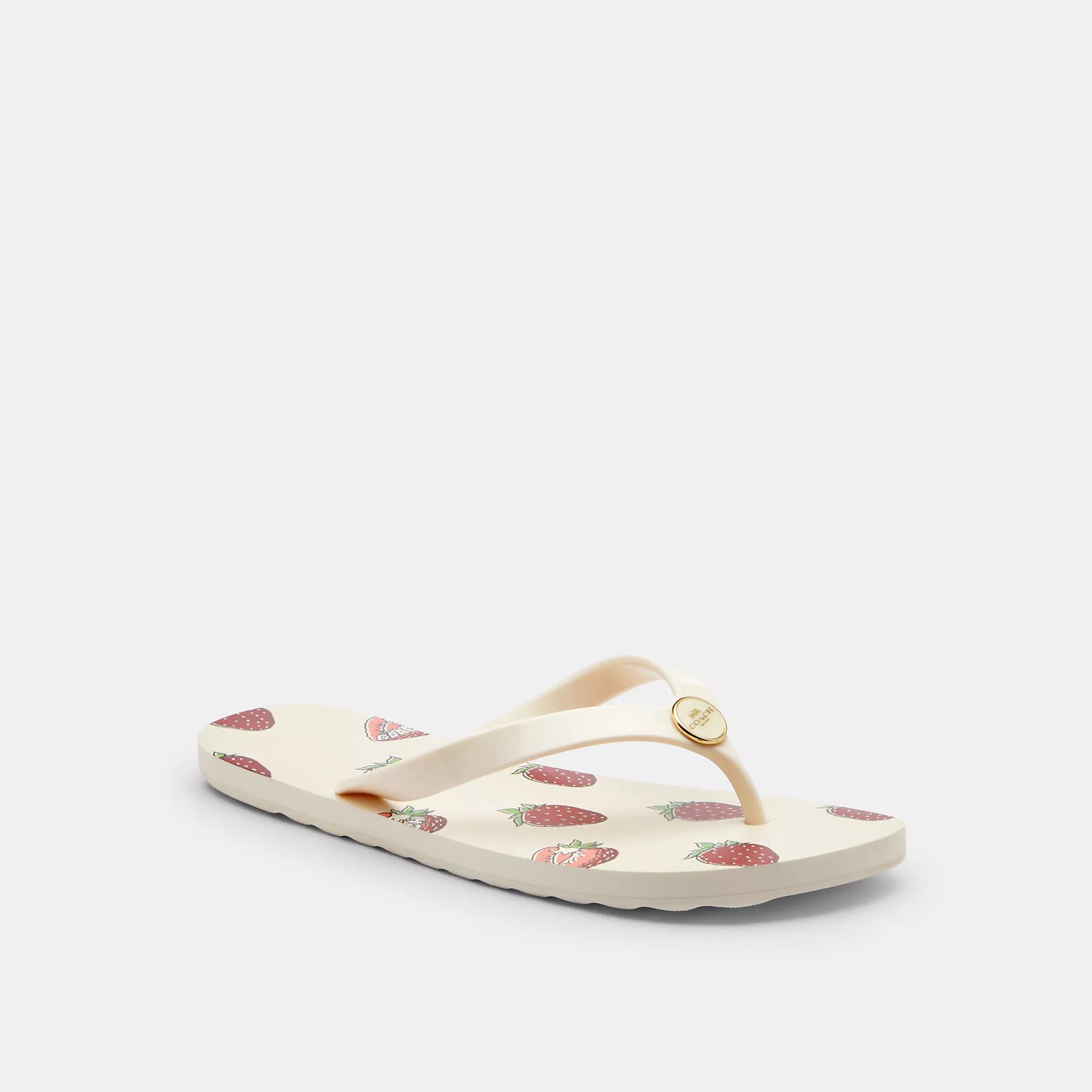 【限定】COACH ゼイン フリップ フロップ・フルーツ プリント Coach Outlet Zayn Flip Flop With Fruit Print | ShopSimon