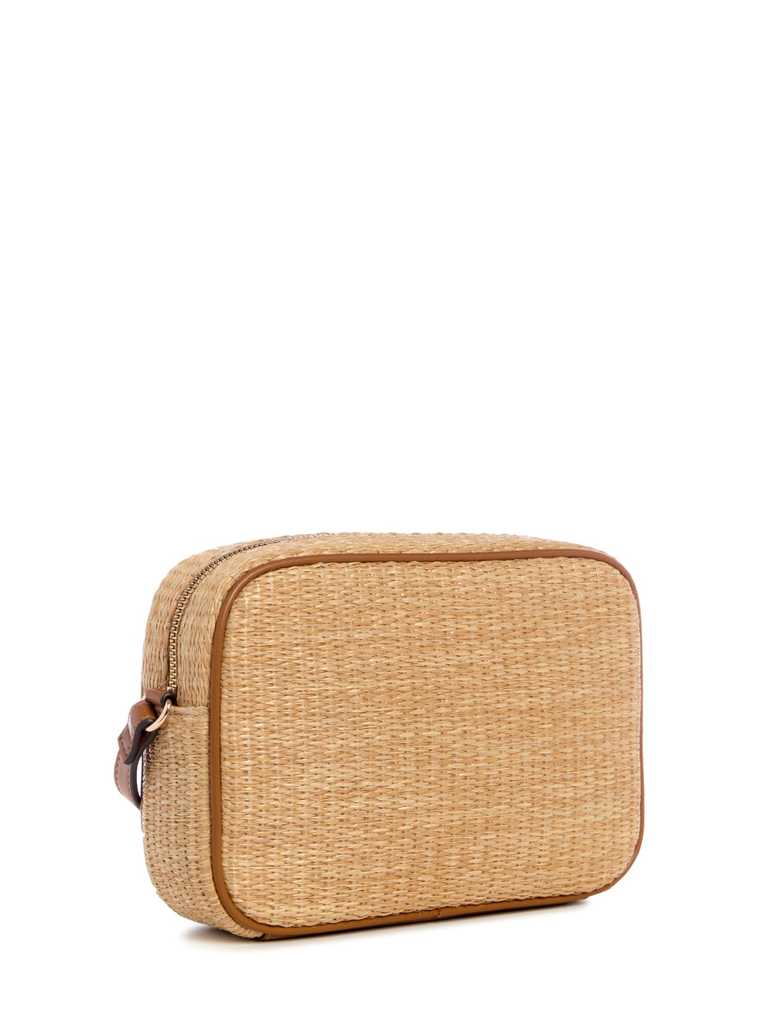 Guess Factory Pristina Straw Camera Crossbody | ShopSimon