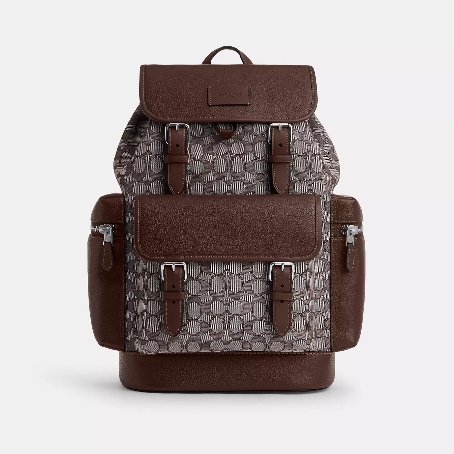 coach backpack men brown Coach Outlet Sprint Backpack In Signature Jacquard