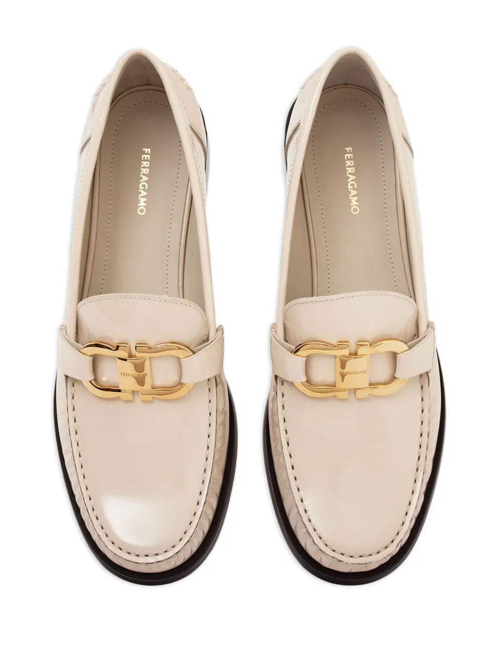 ローファー・オックスフォード FERRAGAMO GANCINI LEATHER LOAFERS サルバトーレフェラガモ Salvatore Ferragamo ローファー