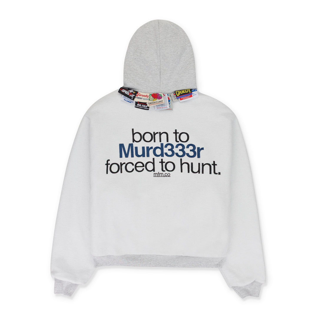MURD333R.FM x GR33DY UNIT GREEDY UNIT x MURD333R.FM GREY DOUBLE