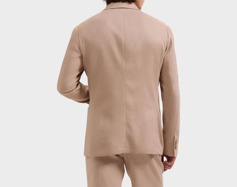 Bugatchi Uomo Aerolinen Two-Button Blazer In Desert | ShopSimon