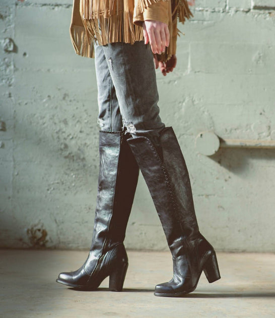 BEDSTU Sumaya Boot In Black Dip Dye | ShopSimon