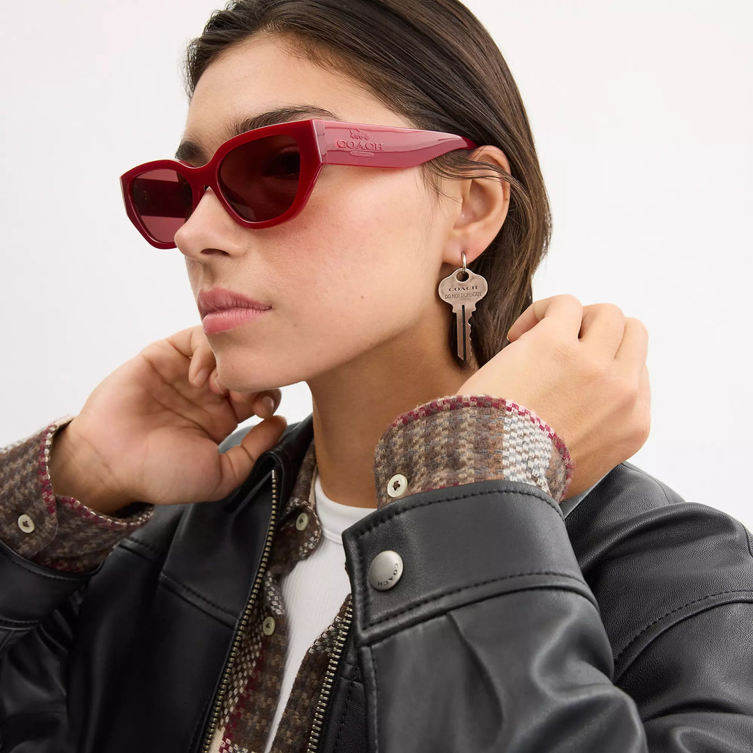 Coach Outlet Geometric Cat Eye Sunglasses | ShopSimon display picture 1