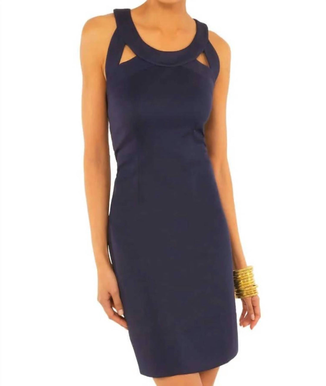 GRETCHEN SCOTT Isosceles Dress In Solid Navy ShopSimon