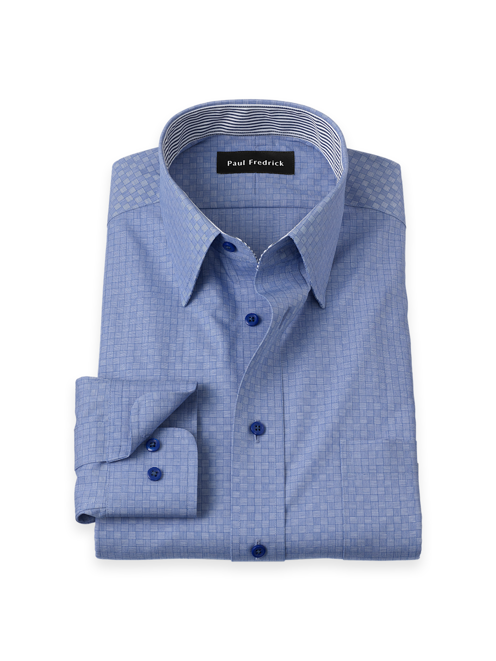 dress shirts paul fredrick Non-Iron Cotton Solid Shirt With Contrast Trim Ladies Bodycon Mock Neck business attire summer wedding guest Size:L (UK 14-16)