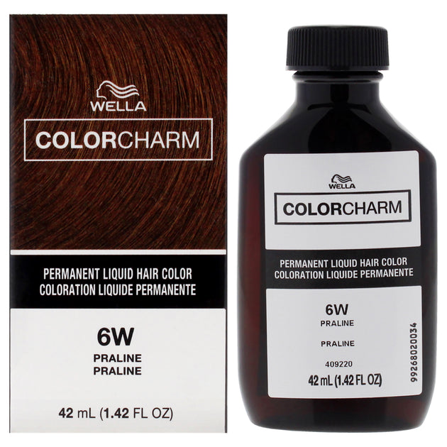 Wella Color Charm Permanent Liquid Hair Color - 6w Praline By For ...