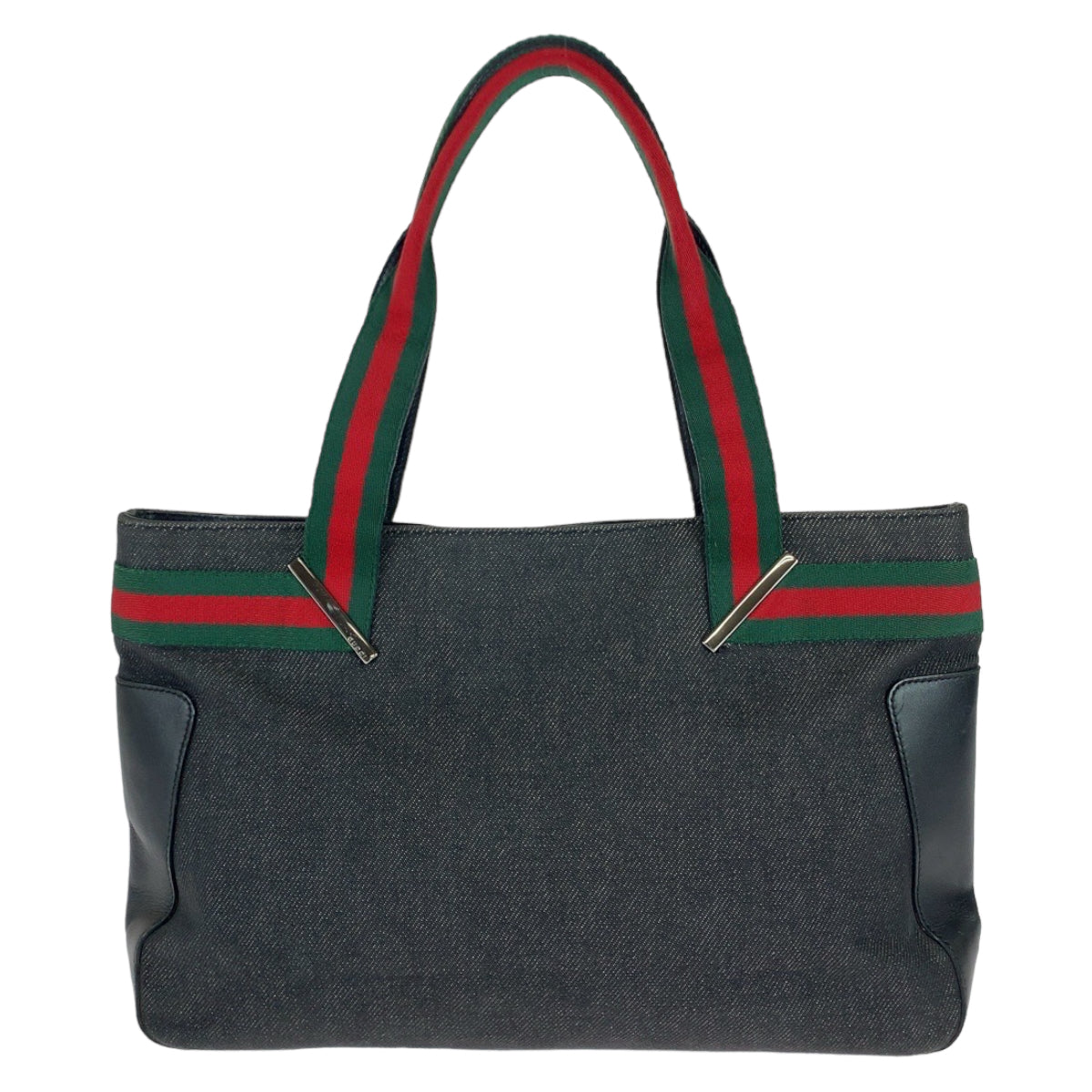 Gucci Gucci Denim/Leather Tote Bag,Specials : American Fashion Style Bags On Sale