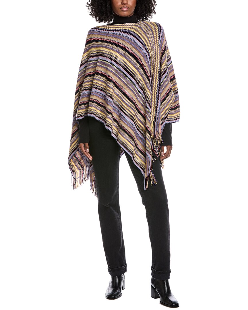 超美品MISSONI ポンチョ Missoni Wool-blend Poncho | ShopSimon
