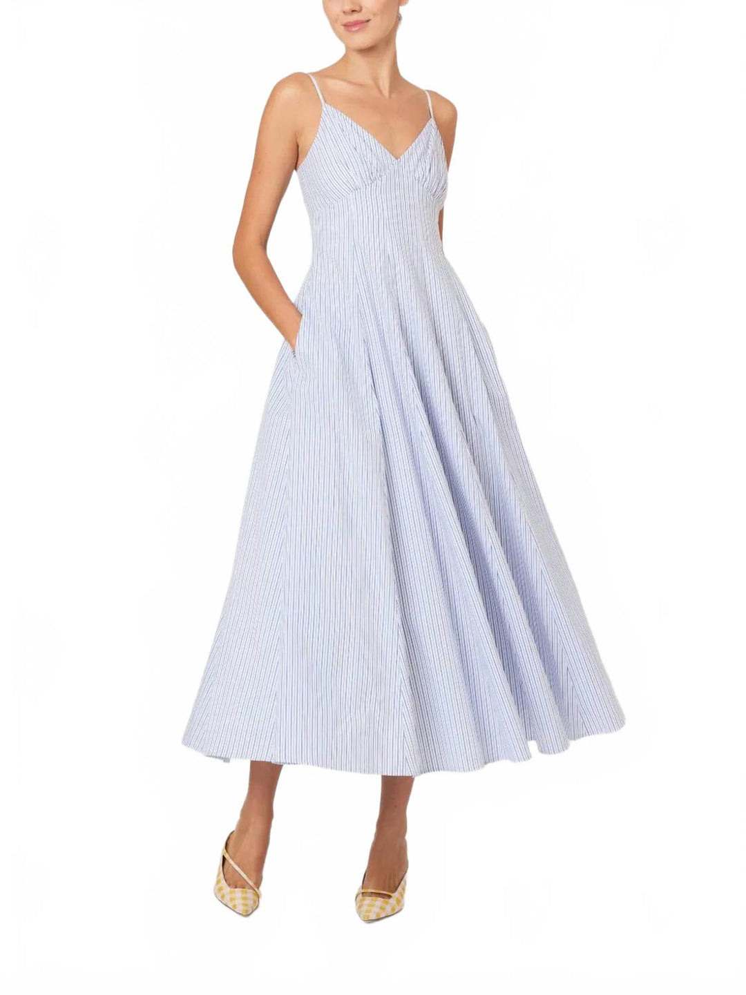 cotton poplin cami maxi swing dress Cotton-Poplin Cami Maxi Swing Dress