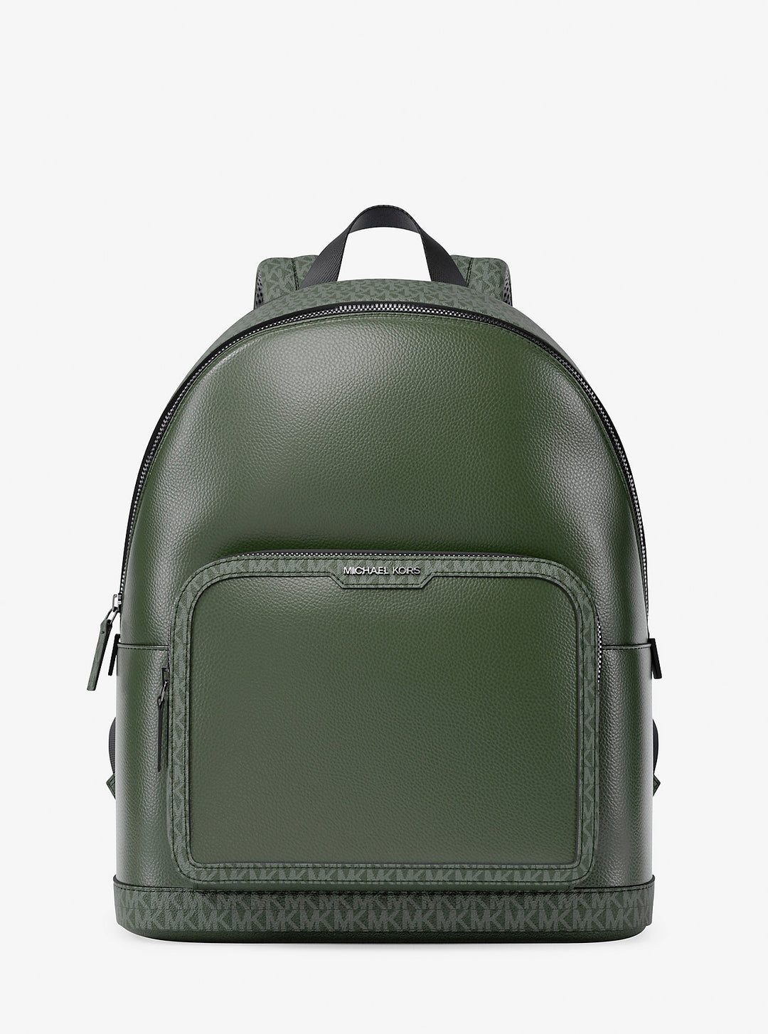 Michael Kors Outlet Cooper Medium Pebbled Leather and Signature Logo Commuter Backpack