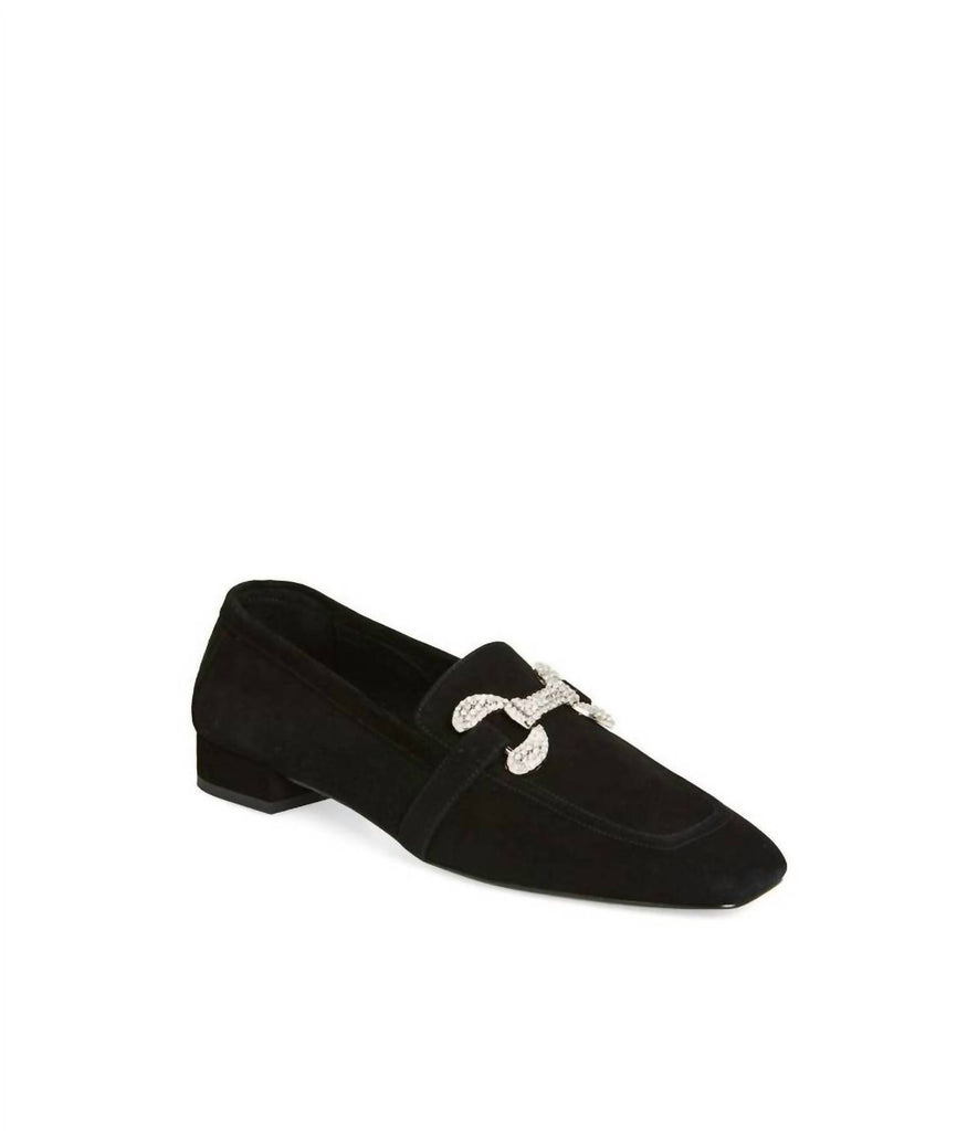 Koko Palenki Women Sage Loafer In Black Suede ShopSimon
