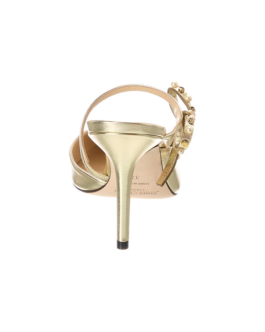 Jimmy Choo Kilia 85 Leather Mule | ShopSimon