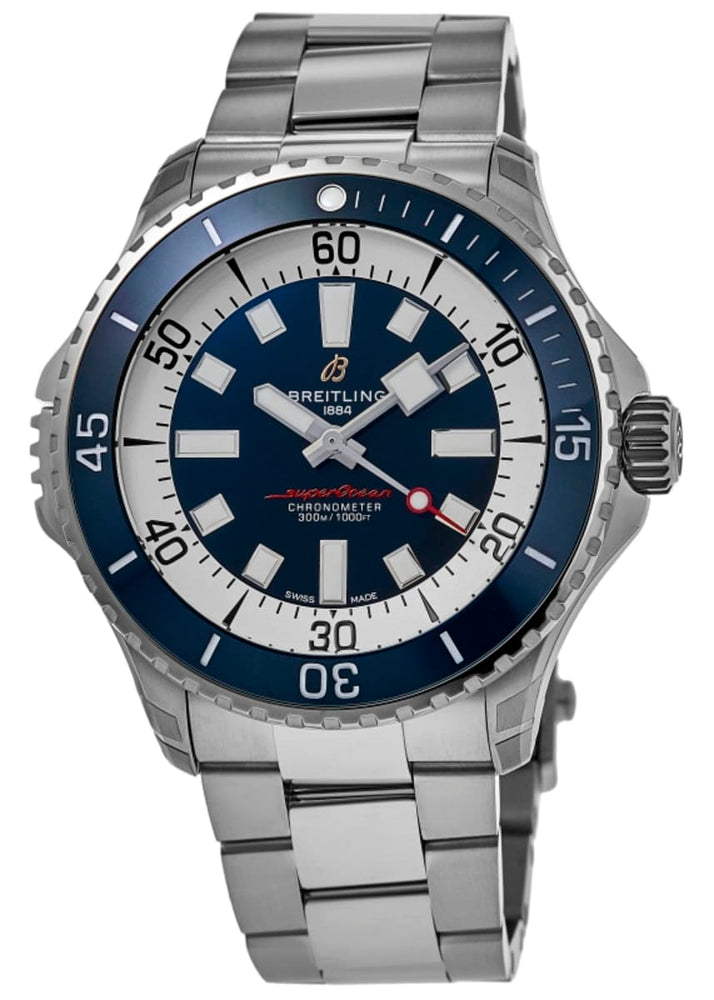 Breitling Superocean Automatic 46 Blue Dial Steel Men's Watch A17378E71C1A1