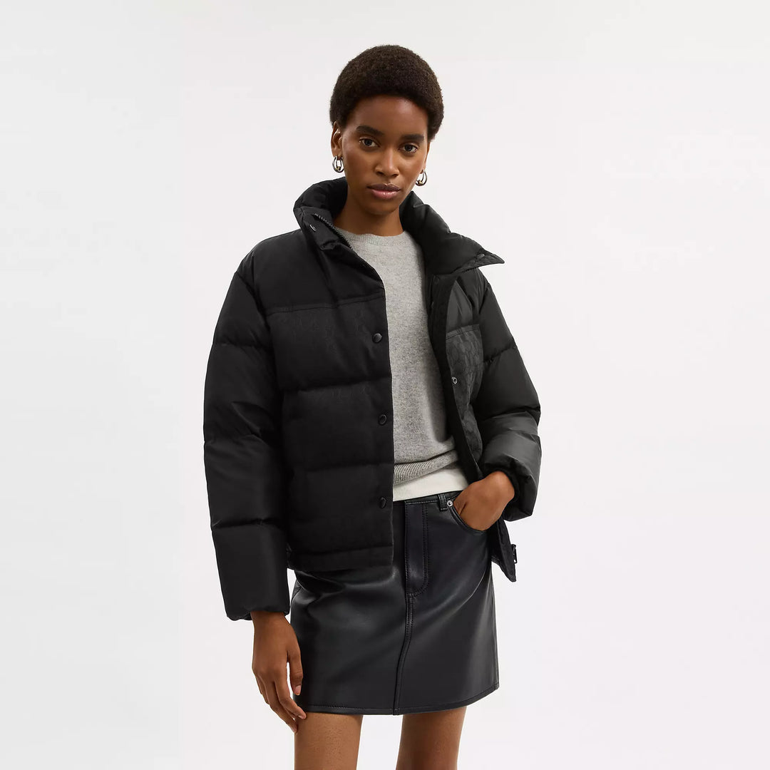 Coach Outlet Signature Down Jacket | ShopSimon
