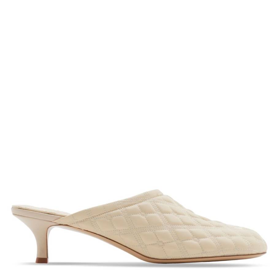 Burberry Embroidered Quilted Mules | ShopSimon