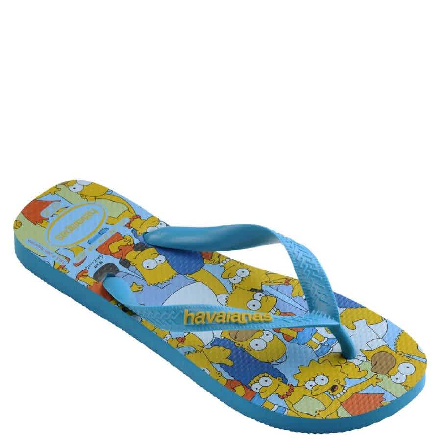 Havaianas Simpsons TV Family Pop Art Abstract Cartoon Beach Flip Flop Sandals Havaianas Graphic Simpsons Print Rubber Flip Flop, Brand  main image 4