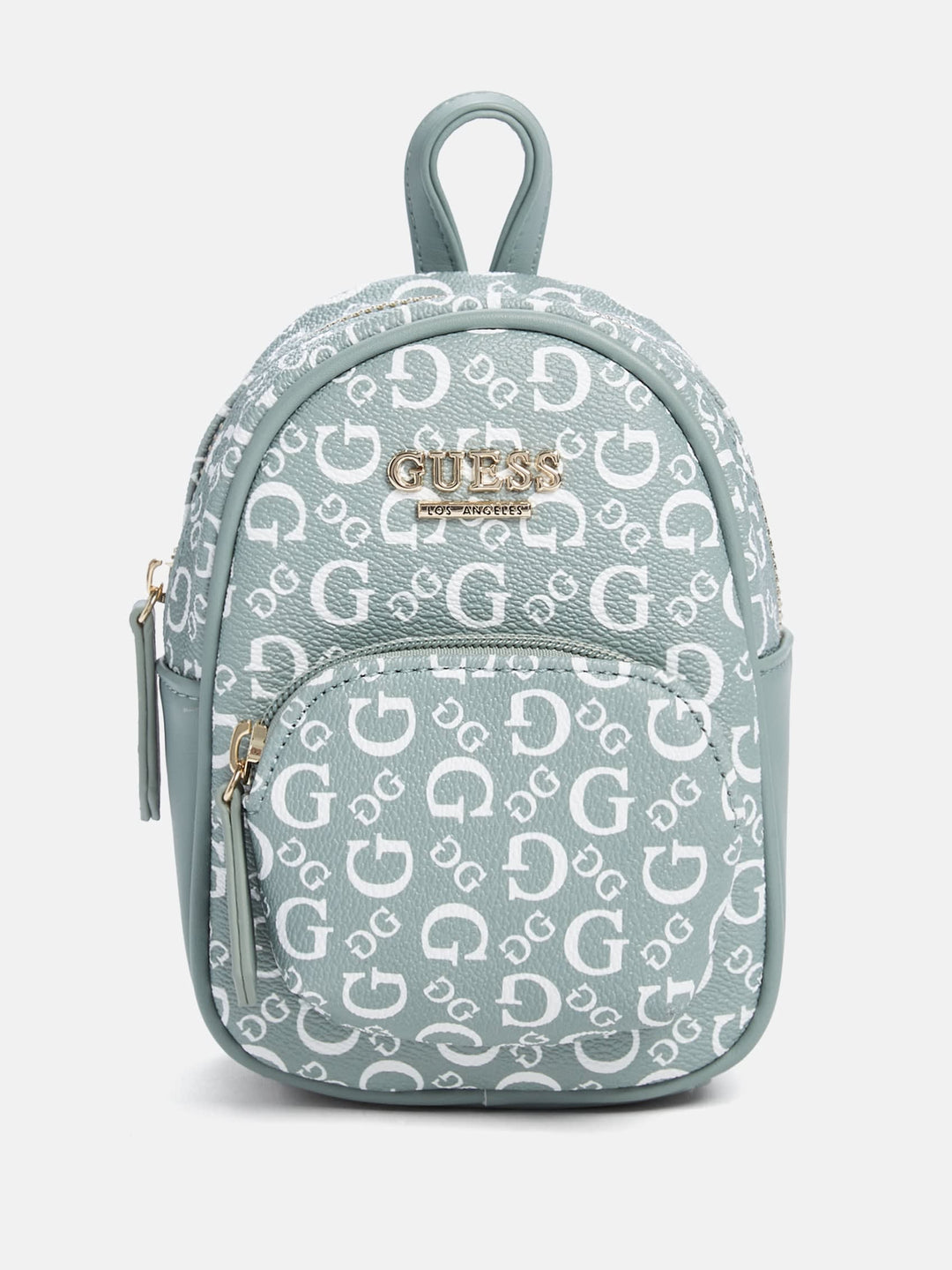 guess detailed mini backpack size Guess Factory Evan Color-Block Mini Crossbody Backpack