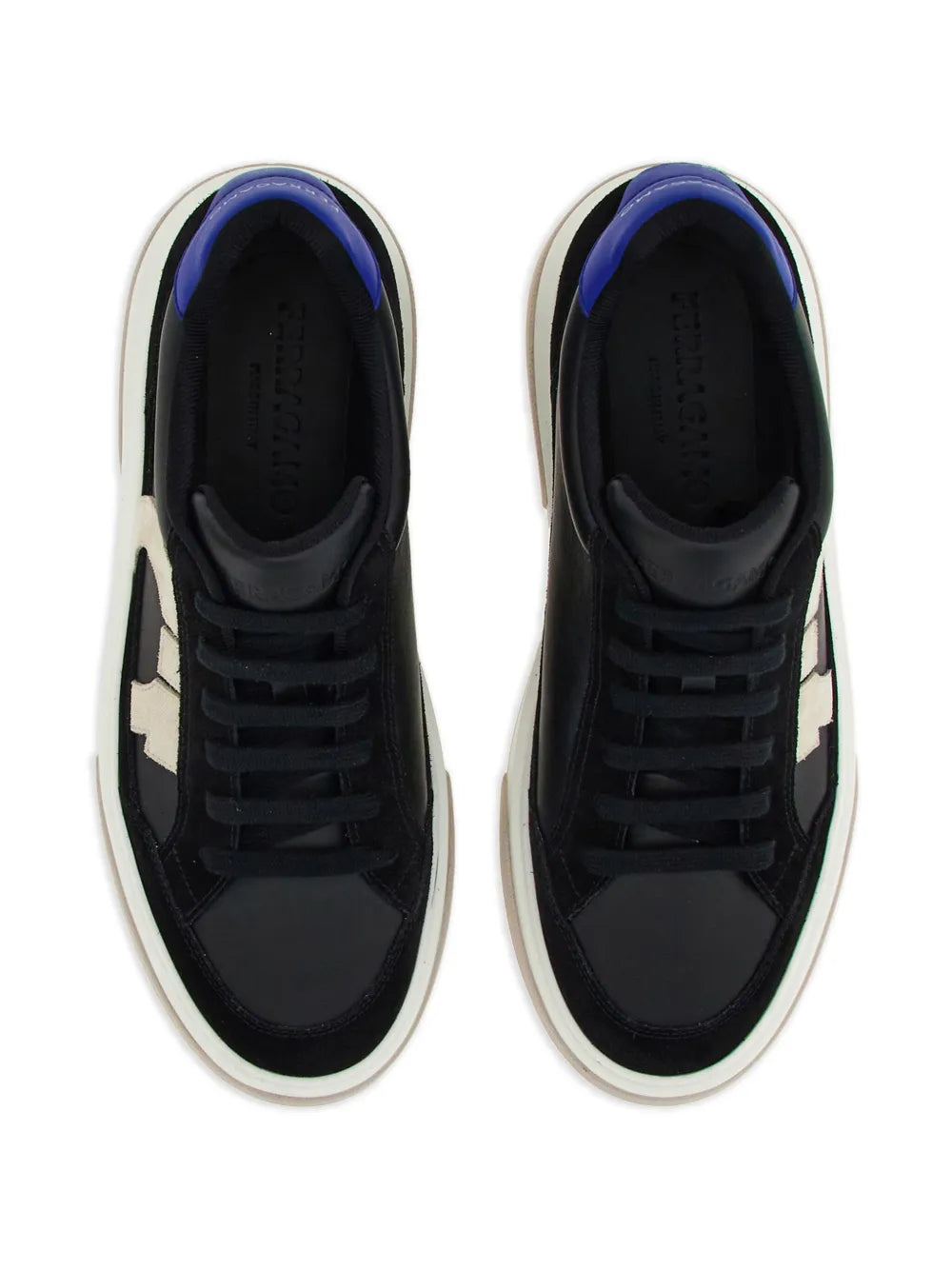 SALVATORE FERRAGAMO カンチニカトケス 22D198GANCINI 683350001 Salvatore Ferragamo Ferragamo Gancini Panelled Leather