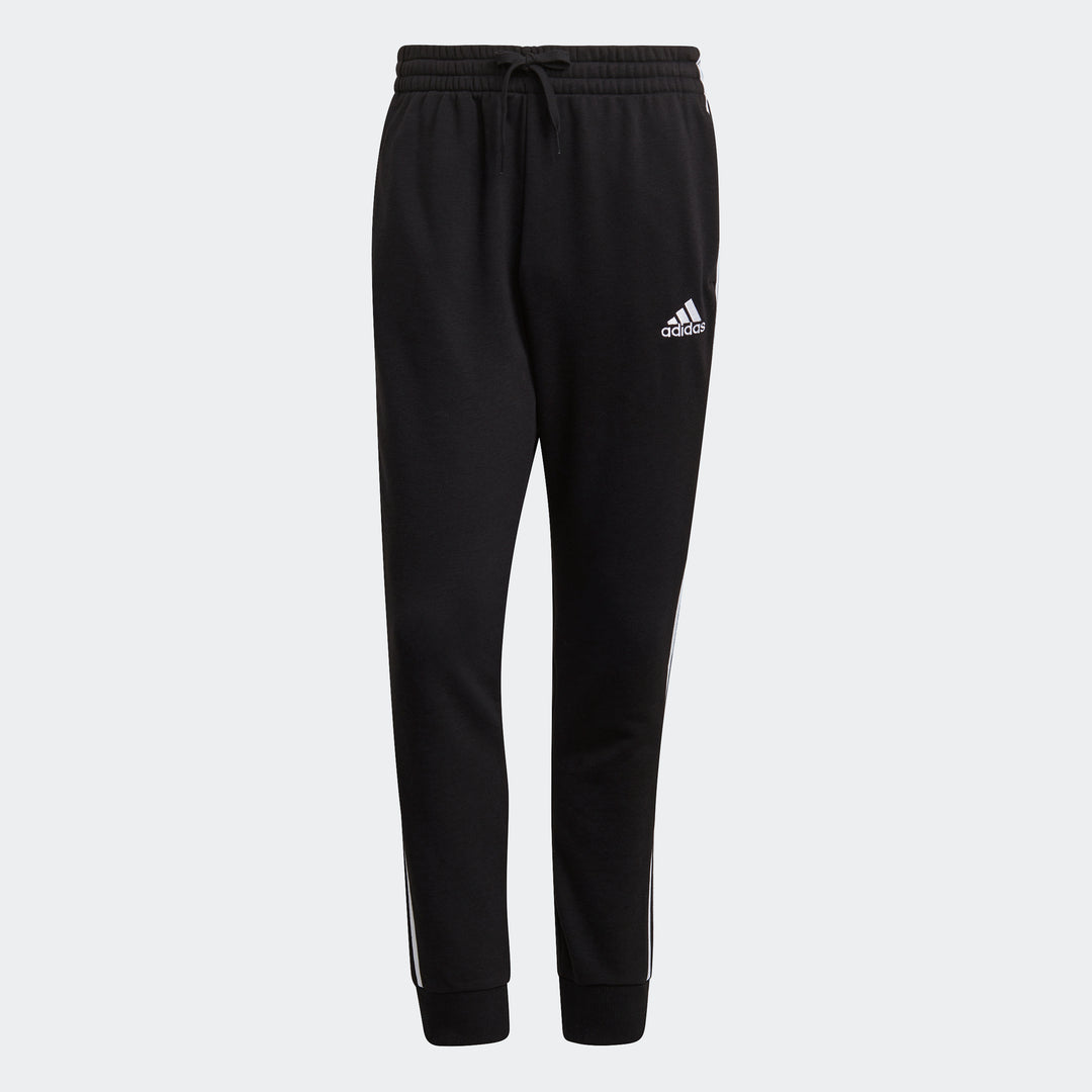 adidas Men's Essentials French Terry Tapered Cuff 3-stripes