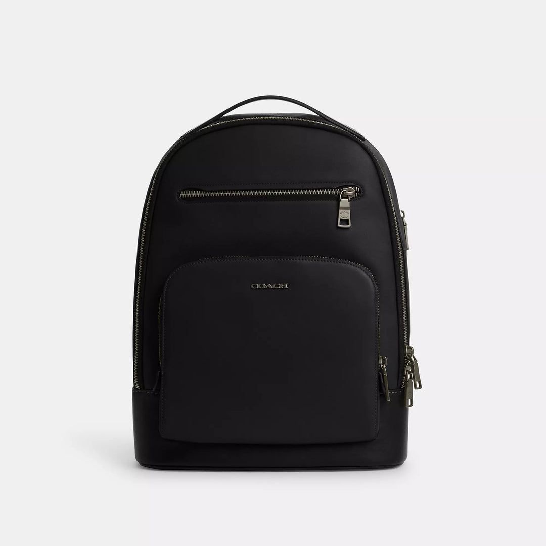 city toy backpack in smooth leather and canvas Coach Outlet Ethan Backpack