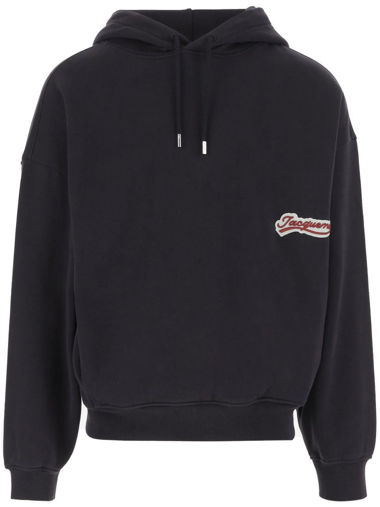 パーカー・フーディ Jacquemus Cotton Sweatshirt With Embroidered Varsity Patch Jacquemus Cotton Sweatshirt With Embroidered Varsity Patch
