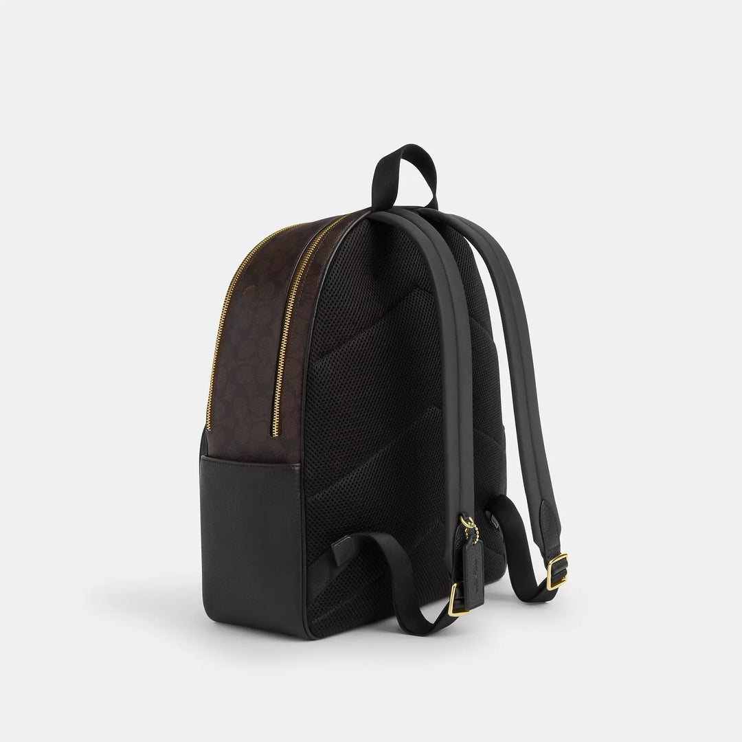 coach backpack signature f38301 large Coach Outlet Large Court Backpack In Signature Canvas