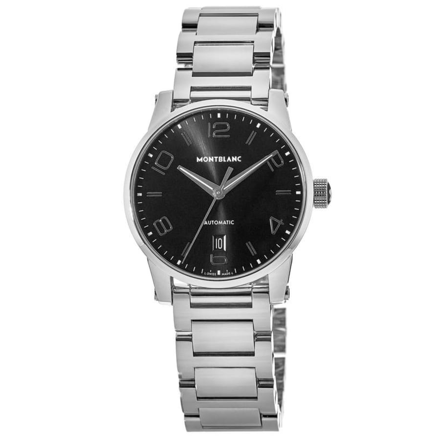 Montblanc TimeWalker Date Automatic Black Dial Steel Men's Watch 110339