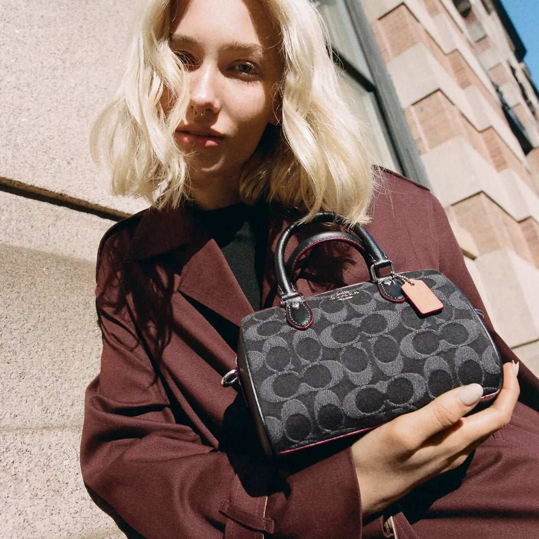 Coach Outlet Mini Rowan Crossbody In Signature Denim | ShopSimon