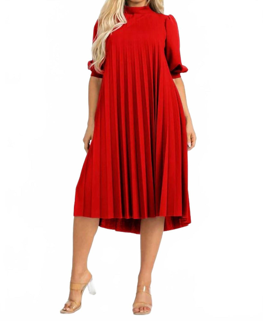 スカート theredthread S oval pleats dress THEREDTHREAD / ザレッドスレッド】S oval pleats dress