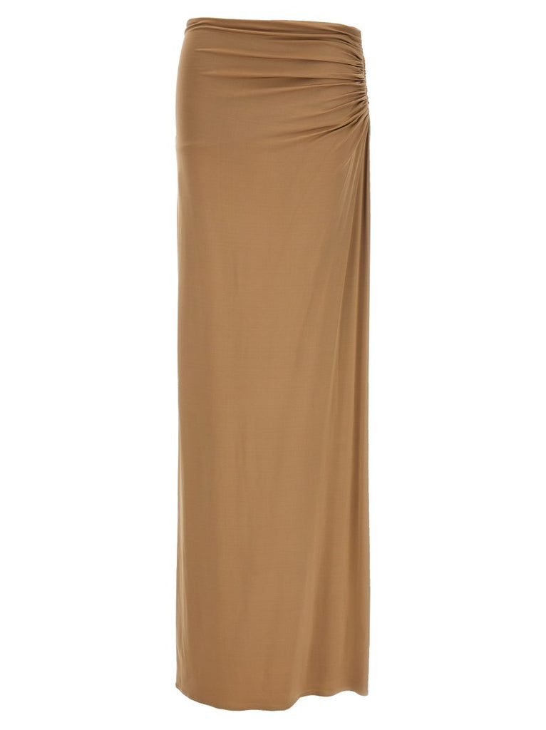 スカート Magda Butrym Long Stretch Viscose Skirt With Side Draping Magda Butrym Long Stretch Viscose Skirt With Side Draping