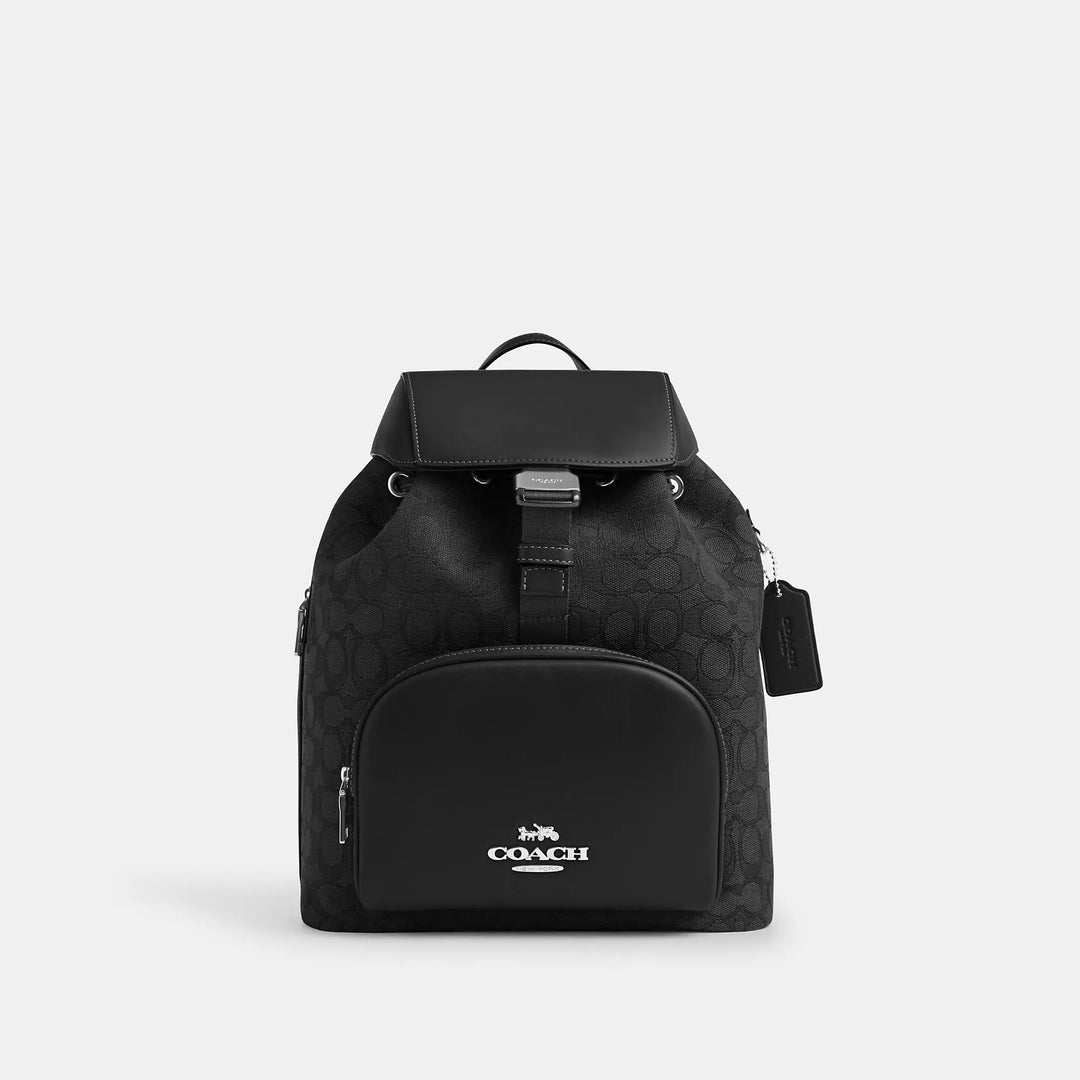 【Coach】Pace Large Backpack Signature Jacquard ◆国内発送◆ Coach Outlet Pace Large Backpack In Signature Jacquard