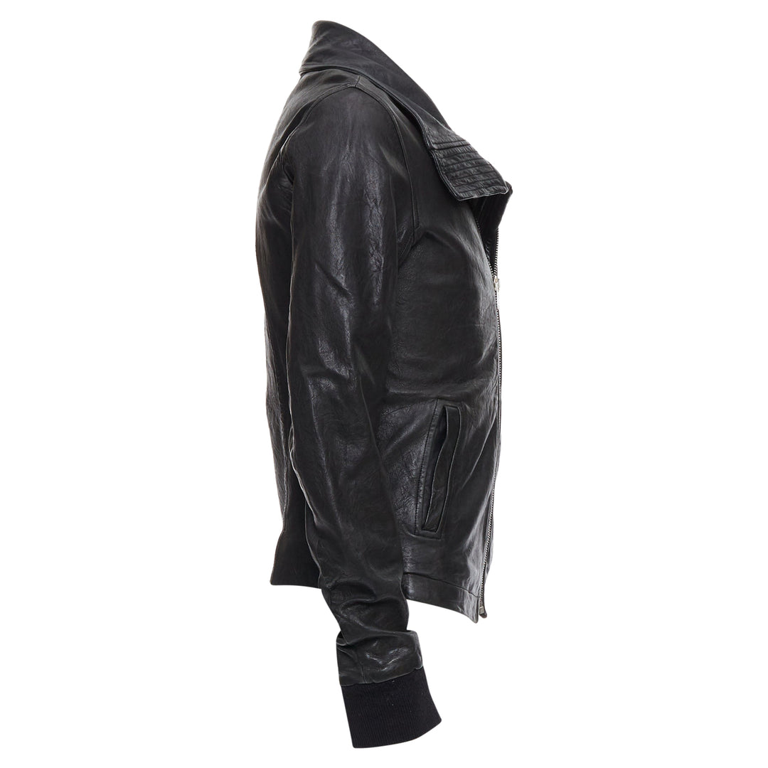 Olmar And Mirta レザー　ライダースジャケット　LZ Rick Owens Lambskin Leather Olmar Mirta Zip Motorcycle Jacket
