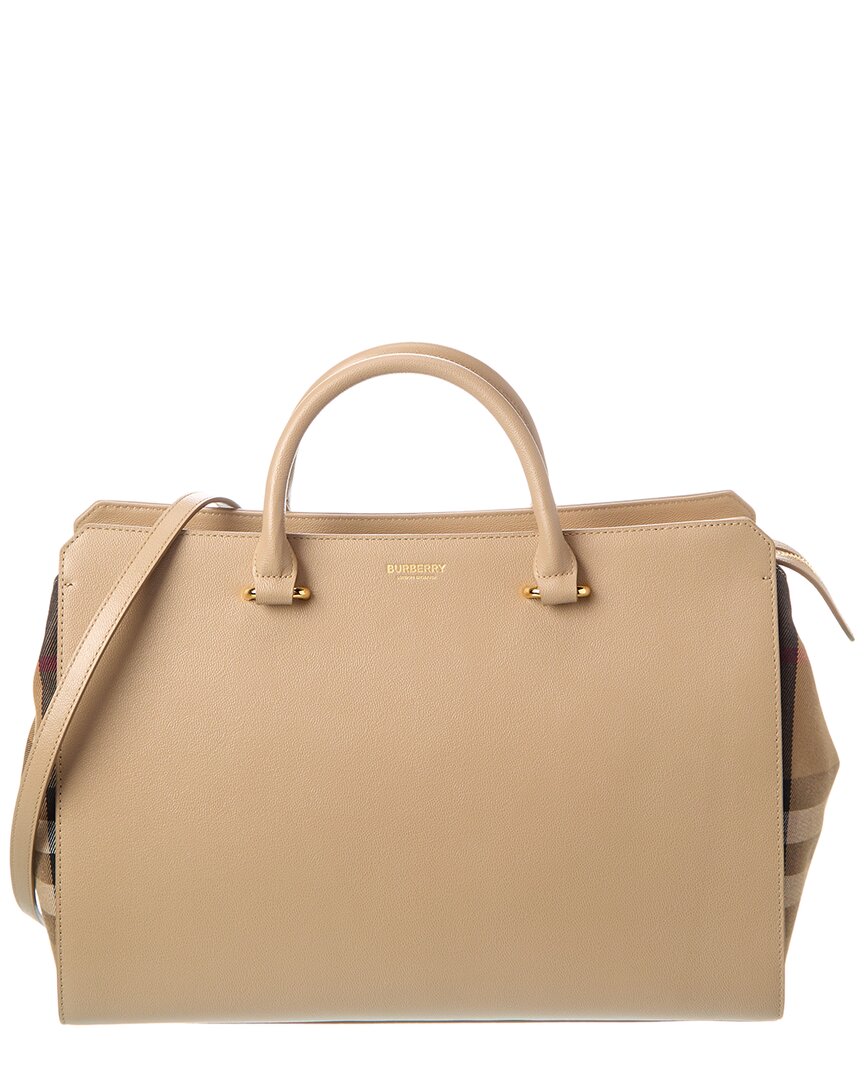 【Burberry】バッグ Burberry Dark Sand Camberley Small Top Handle Bag – THE CLOSET