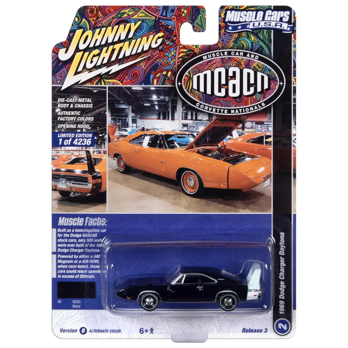 Voiture Miniature Johnny Lightning 1969 Dodge Dart GTS 340 - Édition Limitée POP CULTURE 1:64, Neuve Sous Blister (2025)