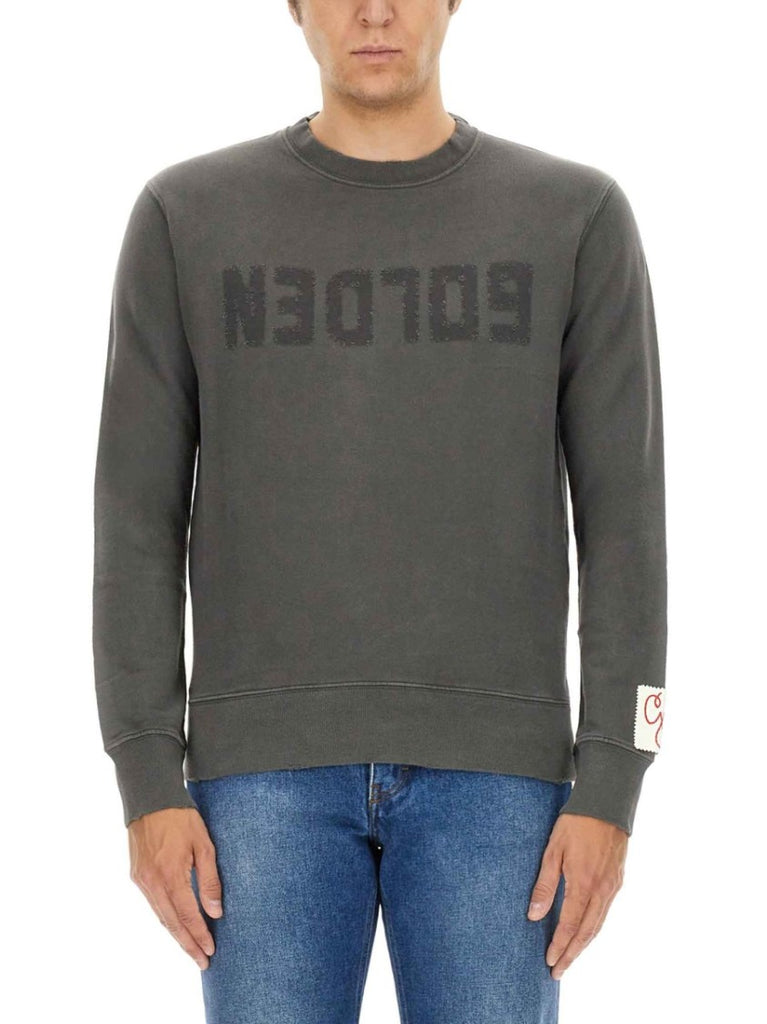 パーカー・フーディ Golden Classic Grey Sweatshirt With Iconic Logo Golden Goose Classic Grey Sweatshirt With Iconic Logo