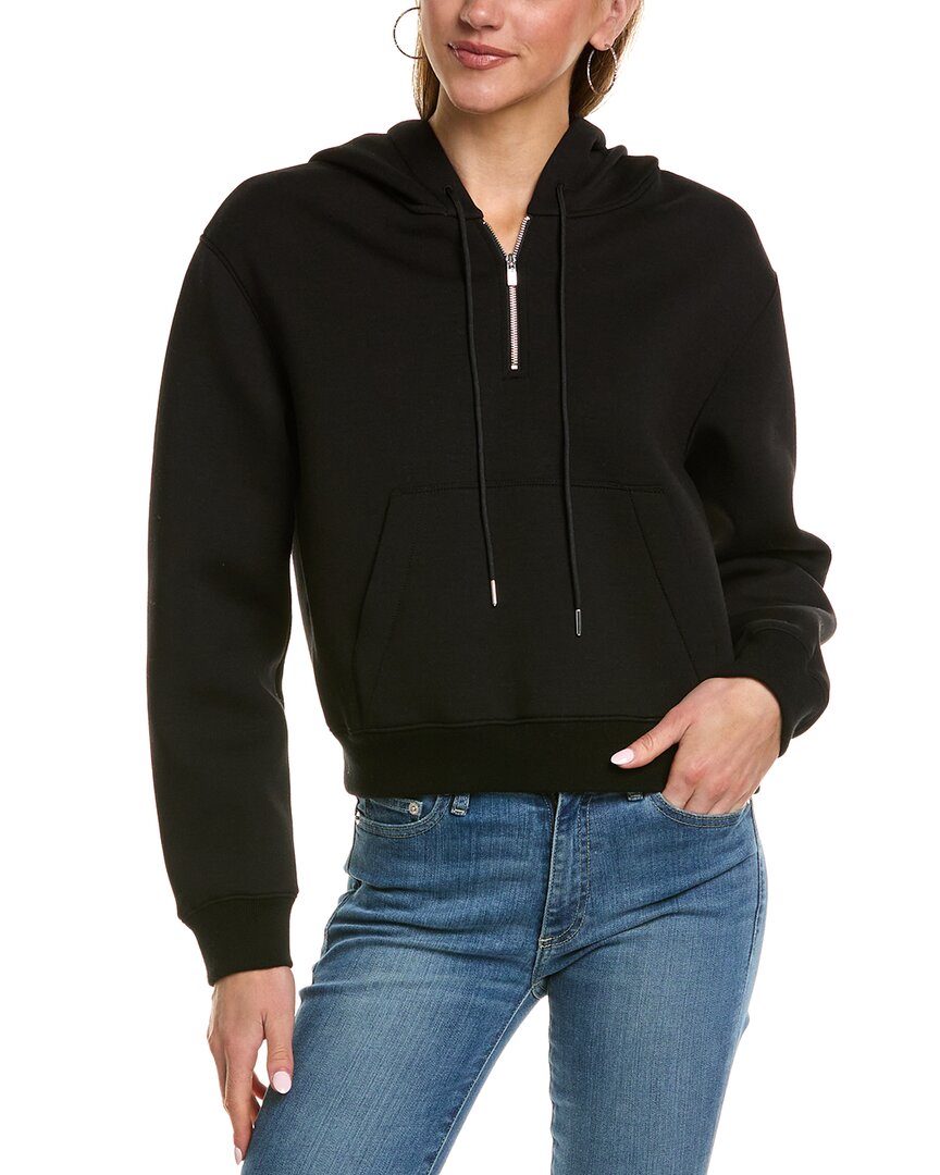 トップス Compact Crepe Mini Hoodie Theory Theory Half Zip Hoodie | ShopSimon