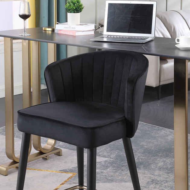 Streamdale Furniture Streamdale Velvet Counter Height Stool with ...