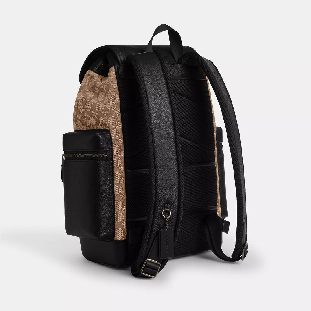 backpack coach mens Coach Outlet Sprint Backpack In Signature Jacquard