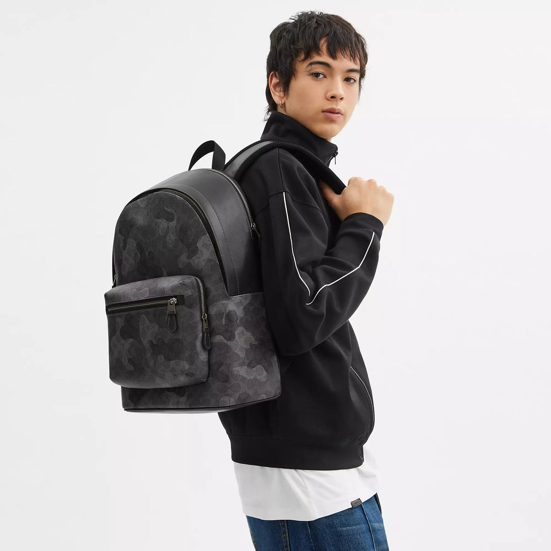 Coach Outlet West Backpack In Signature Camo Print
