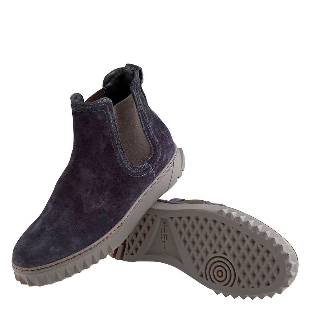 Salvatore Ferragamo Chelsea Suede Boots | ShopSimon