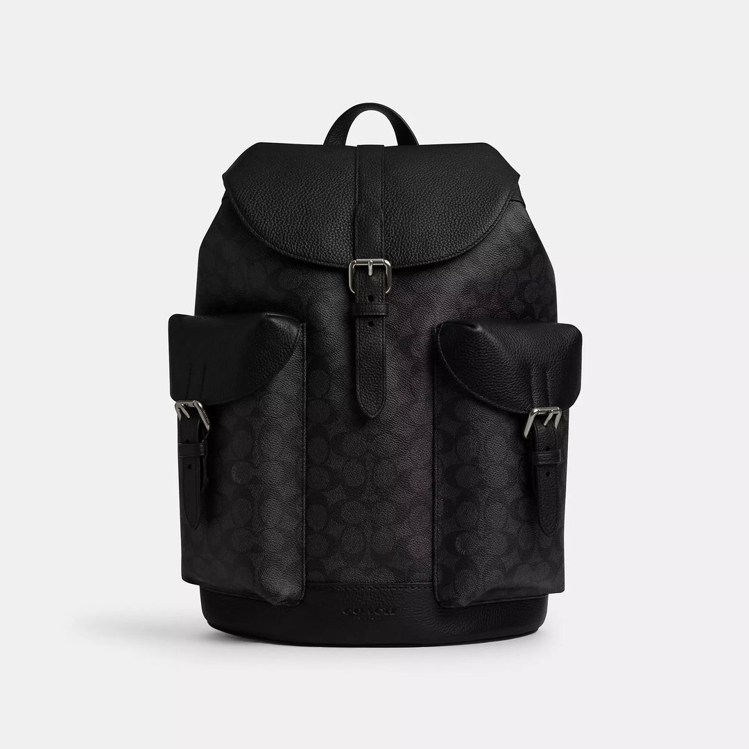 cheap coach backpack purse Coach Outlet Warner Backpack In Signature Canvas