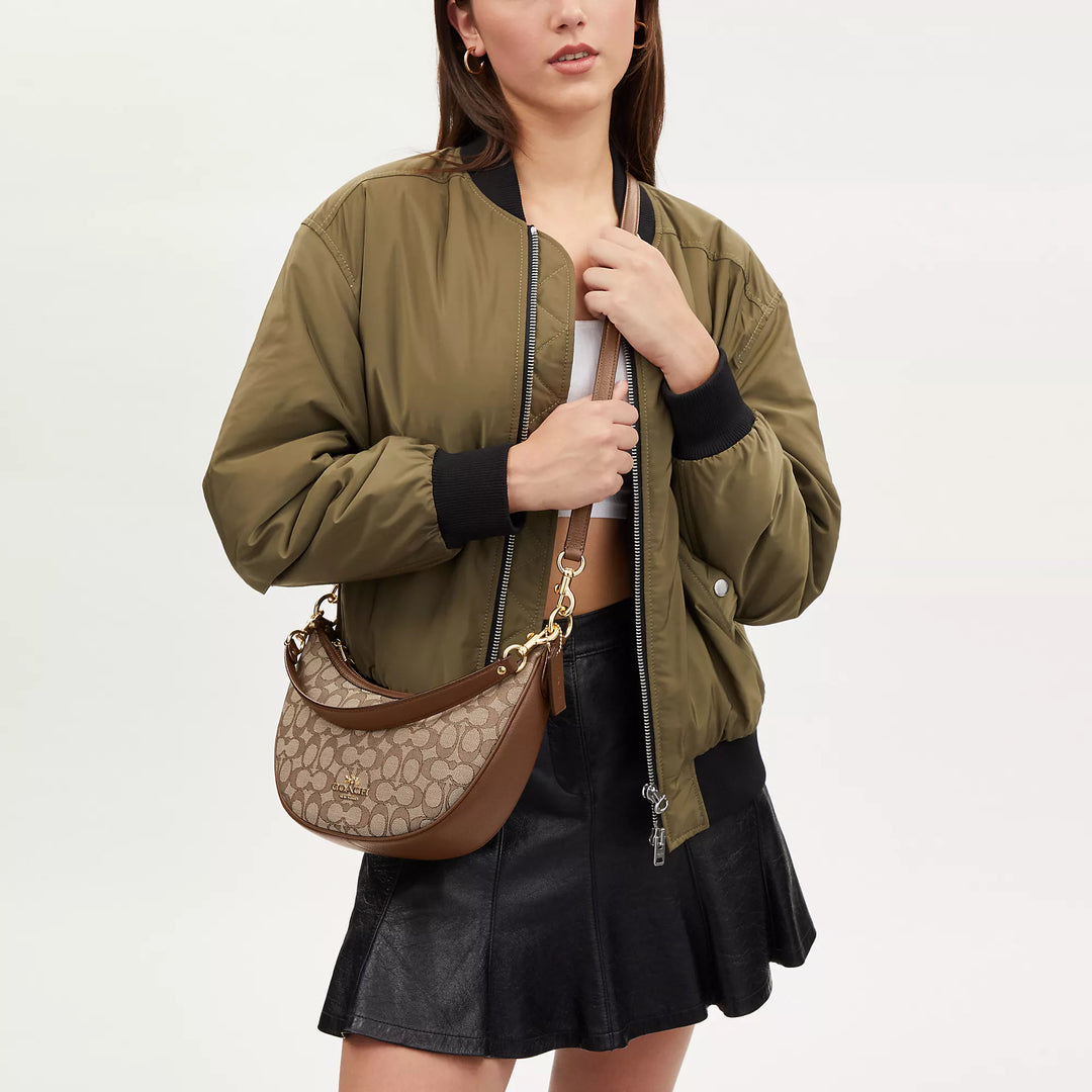 Coach Outlet Aria Shoulder Bag In Signature Jacquard | ShopSimon
