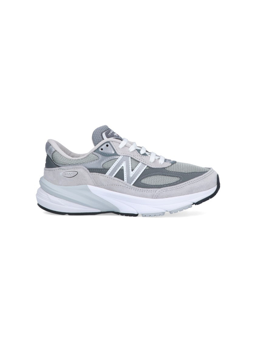 スニーカー NEW BALANCE Meshleather sneakers Grigio New Balance Tonal Grey Leather And Mesh Sneakers | ShopSimon