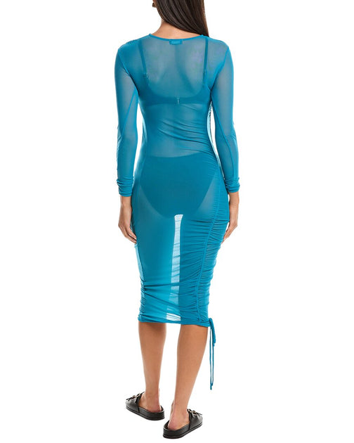 HAIGHT Let Mesh Midi Dress | ShopSimon